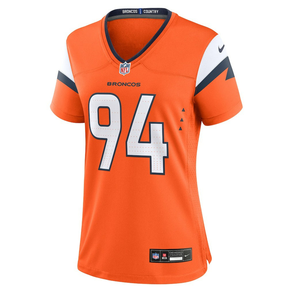 Jordan Jackson Denver Broncos Women's Team Game Jersey Orange