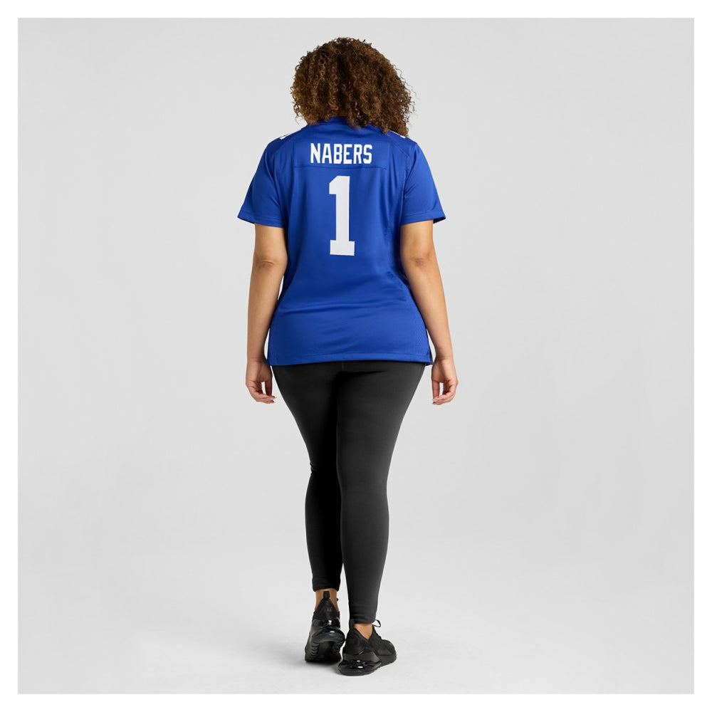 Malik Nabers New York Giants Women's Game Jersey Royal