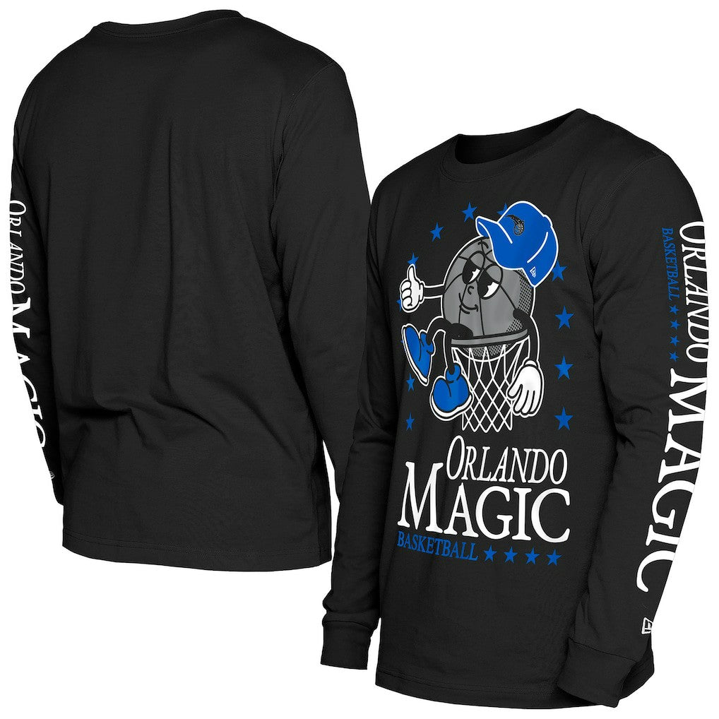 Orlando Magic Old School Sport Long Sleeve T-Shirt Black