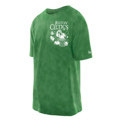 Boston Celtics Old School Sport Enzyme Wash Oversized T-Shirt Kelly Green