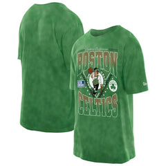 Boston Celtics Boxy Old School Sport Vintage Wash T-Shirt Kelly Green