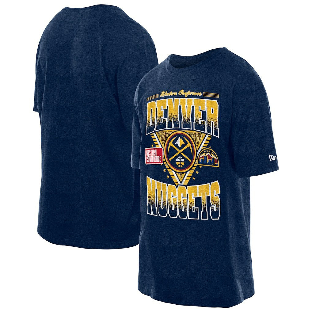 Denver Nuggets Old School Sport Vintage Wash T-Shirt Navy