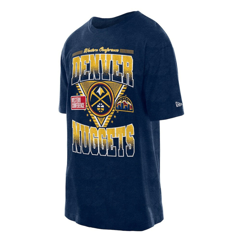 Denver Nuggets Old School Sport Vintage Wash T-Shirt Navy