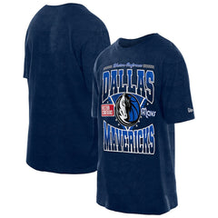 Dallas Mavericks Boxy Old School Sport Vintage Wash T-Shirt Navy