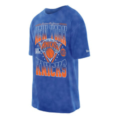 New York Knicks Old School Sport Vintage Wash T-Shirt Blue