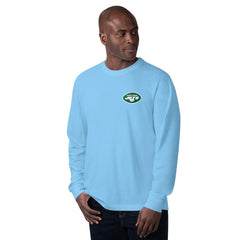 New York Jets Margaritaville Hail Mary Long Sleeve T-Shirt Blue