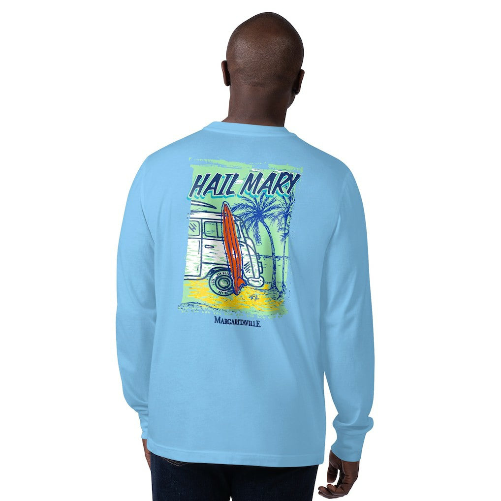 New York Jets Margaritaville Hail Mary Long Sleeve T-Shirt Blue