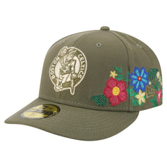 Boston Celtics Tonal Florals 59FIFTY Fitted Hat Olive