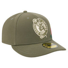 Boston Celtics Tonal Florals 59FIFTY Fitted Hat Olive