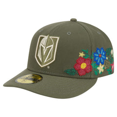 NHL Vegas Golden Knights New Era Tonal Florals 59FIFTY Fitted Hat - Olive