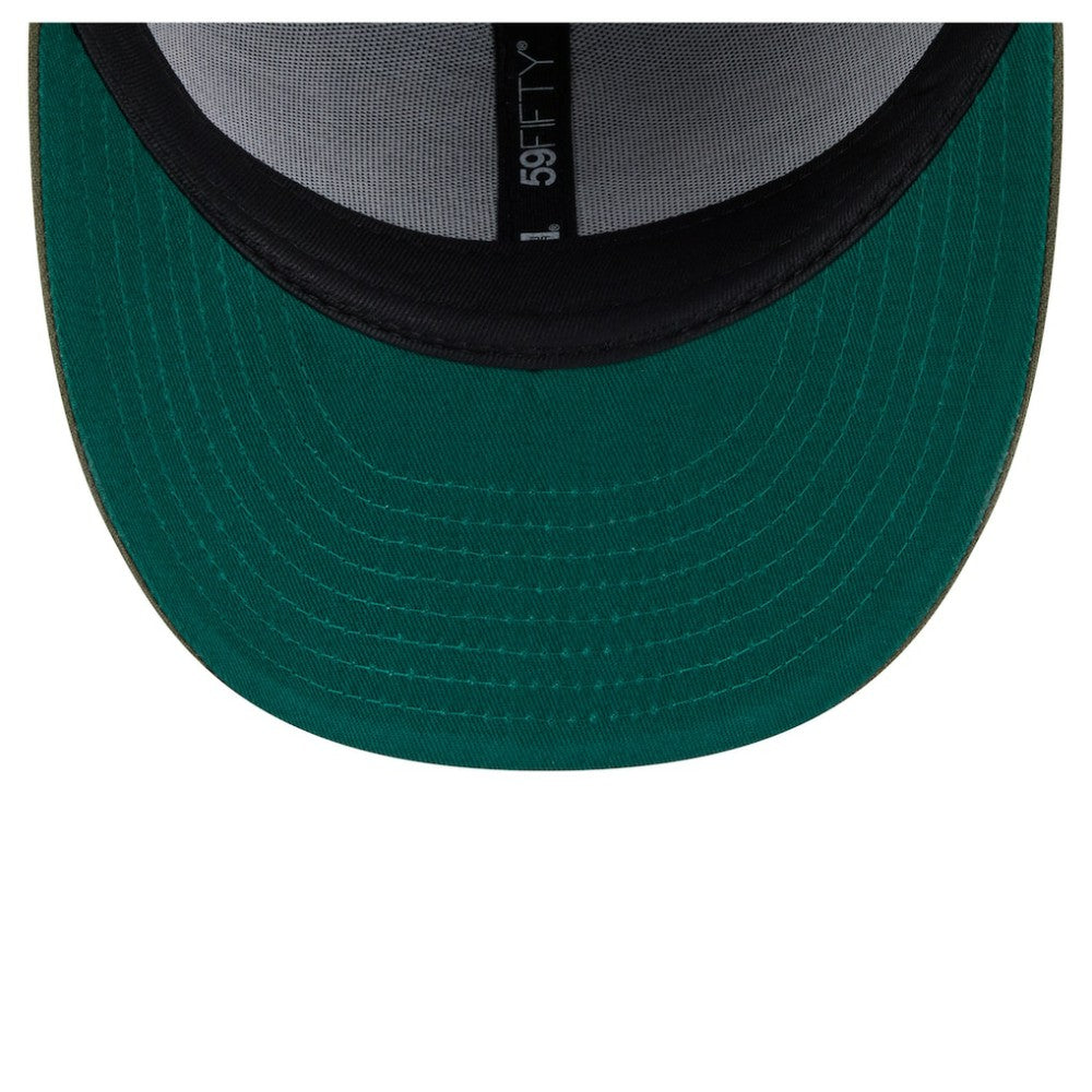 NHL Chicago Blackhawks New Era Tonal Florals 59FIFTY Fitted Hat - Olive