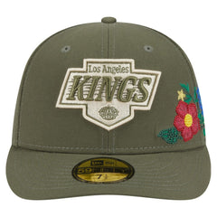 NHL Los Angeles Kings New Era Tonal Florals 59FIFTY Fitted Hat - Olive