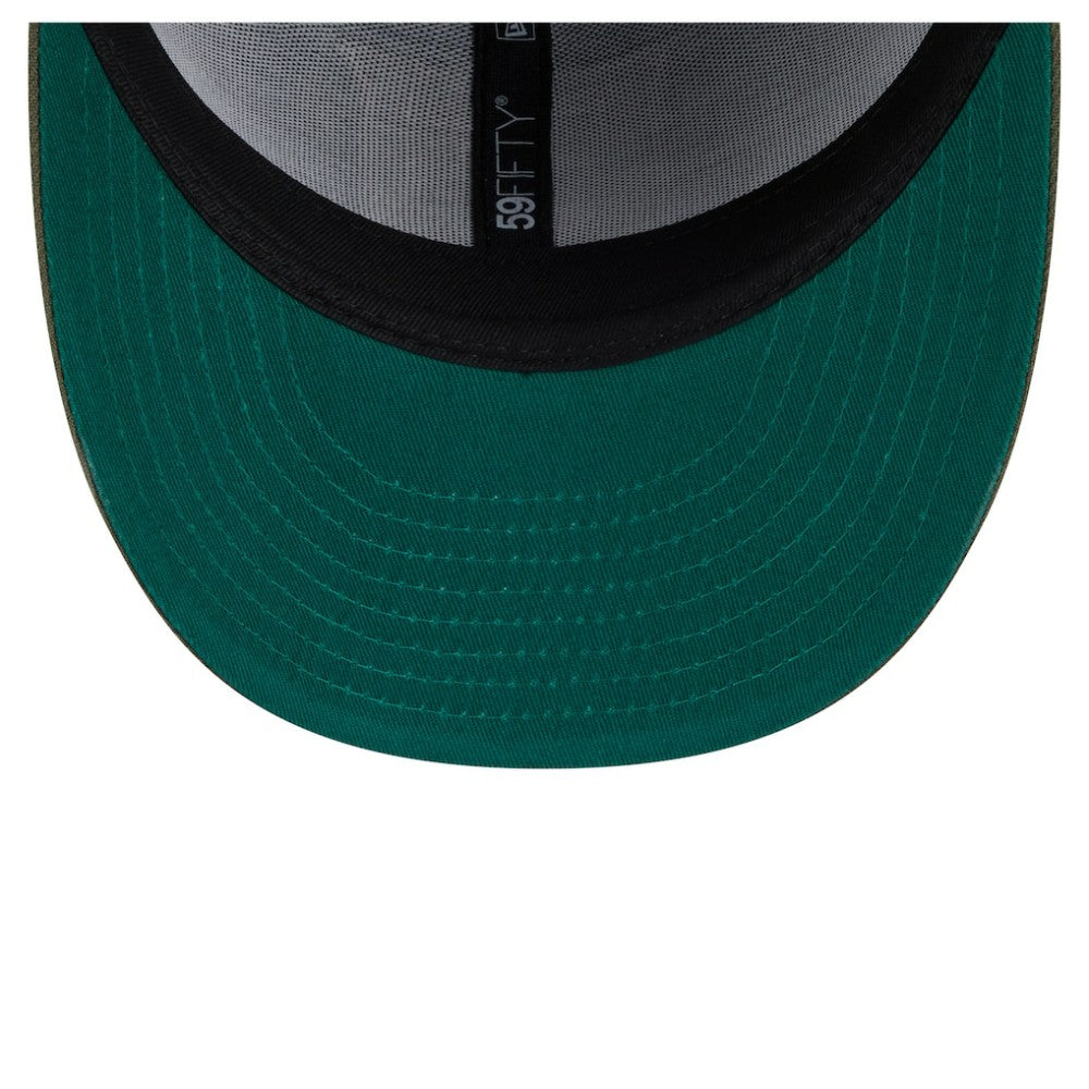 NHL New York Rangers New Era Tonal Florals 59FIFTY Fitted Hat - Olive