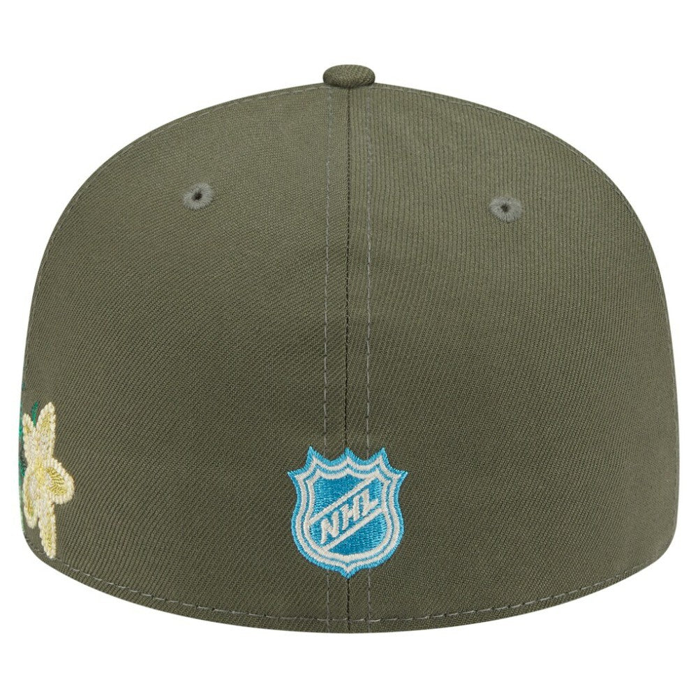 NHL Toronto Maple Leafs New Era Tonal Florals 59FIFTY Fitted Hat - Olive