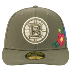 NHL Boston Bruins New Era Tonal Florals 59FIFTY Fitted Hat - Olive