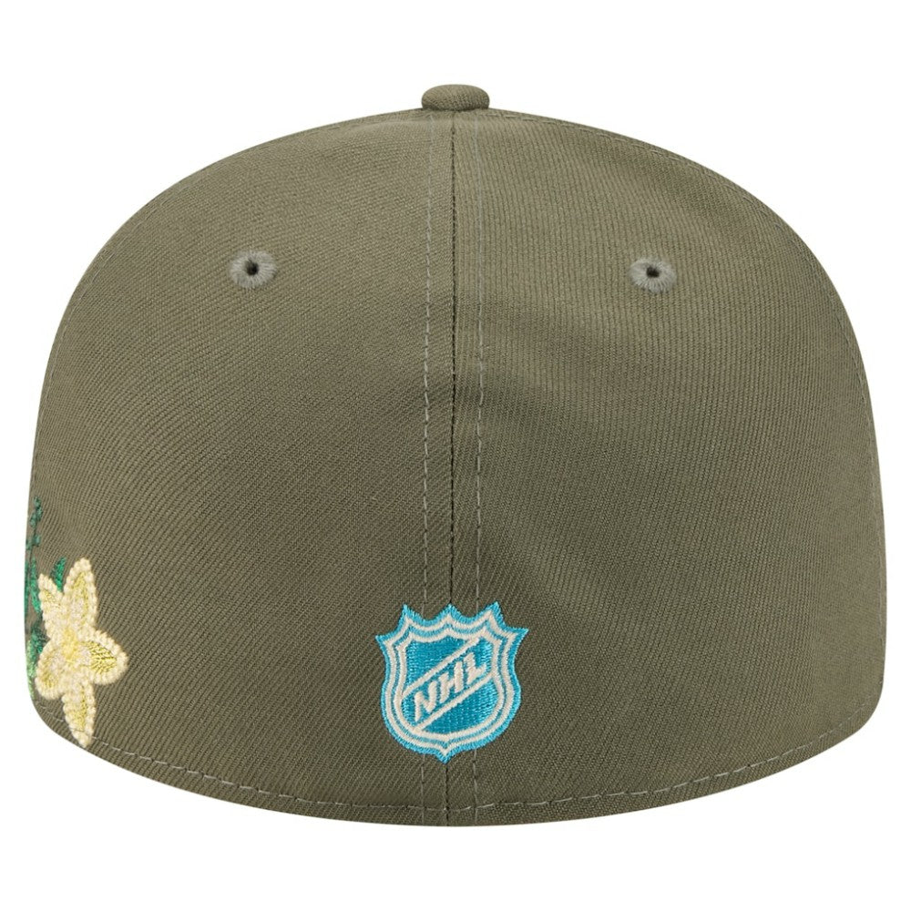 NHL Boston Bruins New Era Tonal Florals 59FIFTY Fitted Hat - Olive