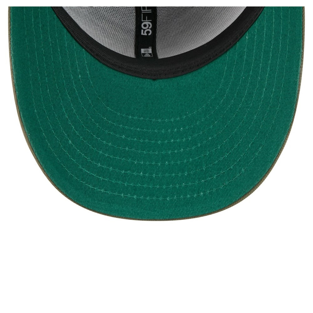 NHL Anaheim Ducks New Era Tonal Florals 59FIFTY Fitted Hat - Olive