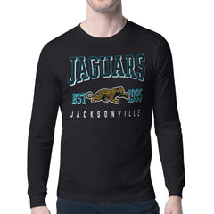 Jacksonville Jaguars Starter Retro Team Logo Long Sleeve T-Shirt Black