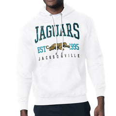 Jacksonville Jaguars Starter Retro Team Logo Pullover Hoodie White