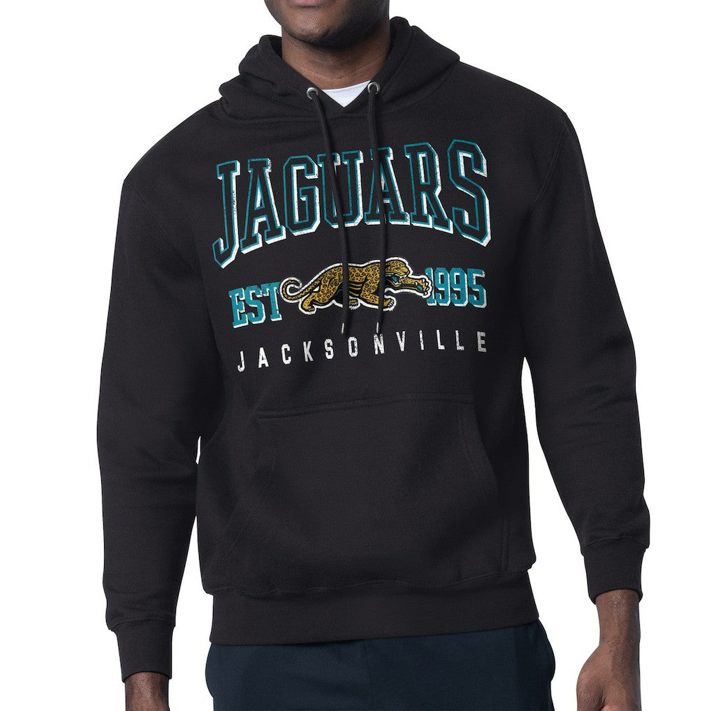 Jacksonville Jaguars Starter Retro Team Logo Pullover Hoodie Black