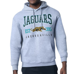 Jacksonville Jaguars Starter Retro Team Logo Pullover Hoodie Heather Gray