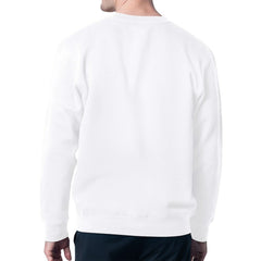 Jacksonville Jaguars Starter Mesh Look Retro Team Logo Pullover Sweatshirt White
