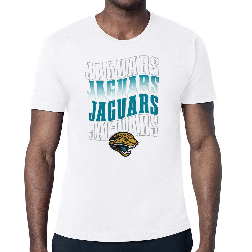 Jacksonville Jaguars Starter Repeat Wordmark Retro Team Logo T-Shirt White