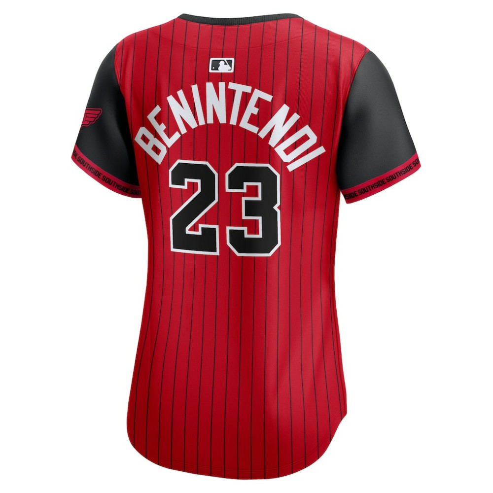Andrew Benintendi Chicago White Sox Nike Women's 2025 City Connect Limited Player Jersey - Red/Black Jerseys