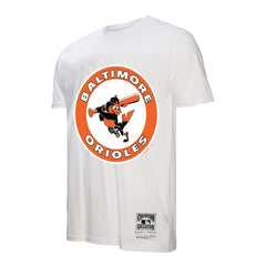 Baltimore Orioles Mitchell & Ness Cooperstown Collection Logo T-Shirt - White T-shirts