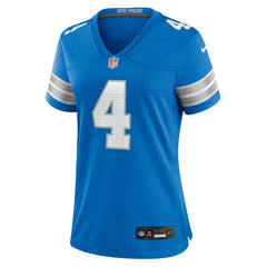 Emmanuel Moseley Detroit Lions Women's Team Game Jersey Blue