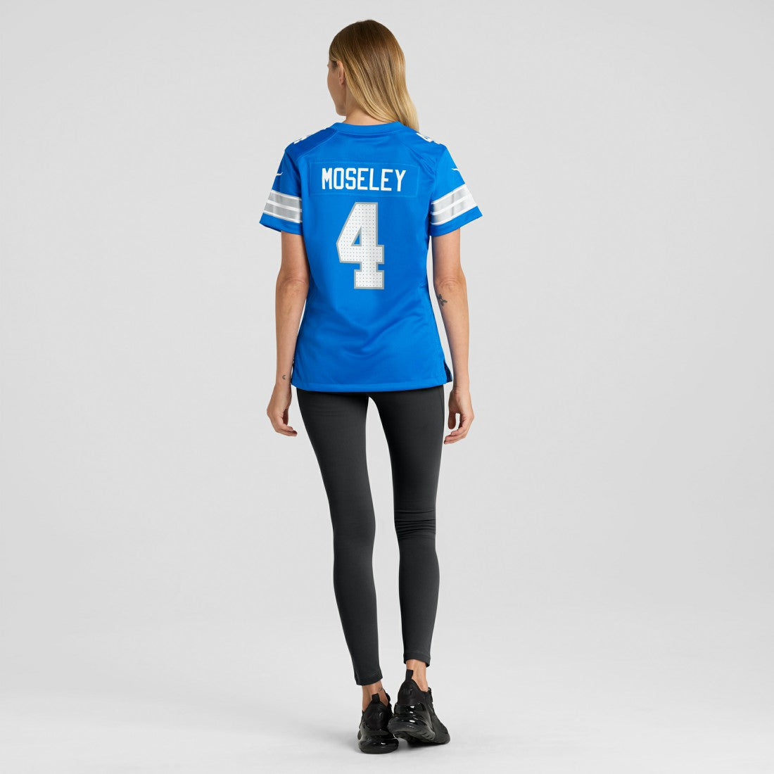 Emmanuel Moseley Detroit Lions Women's Team Game Jersey Blue