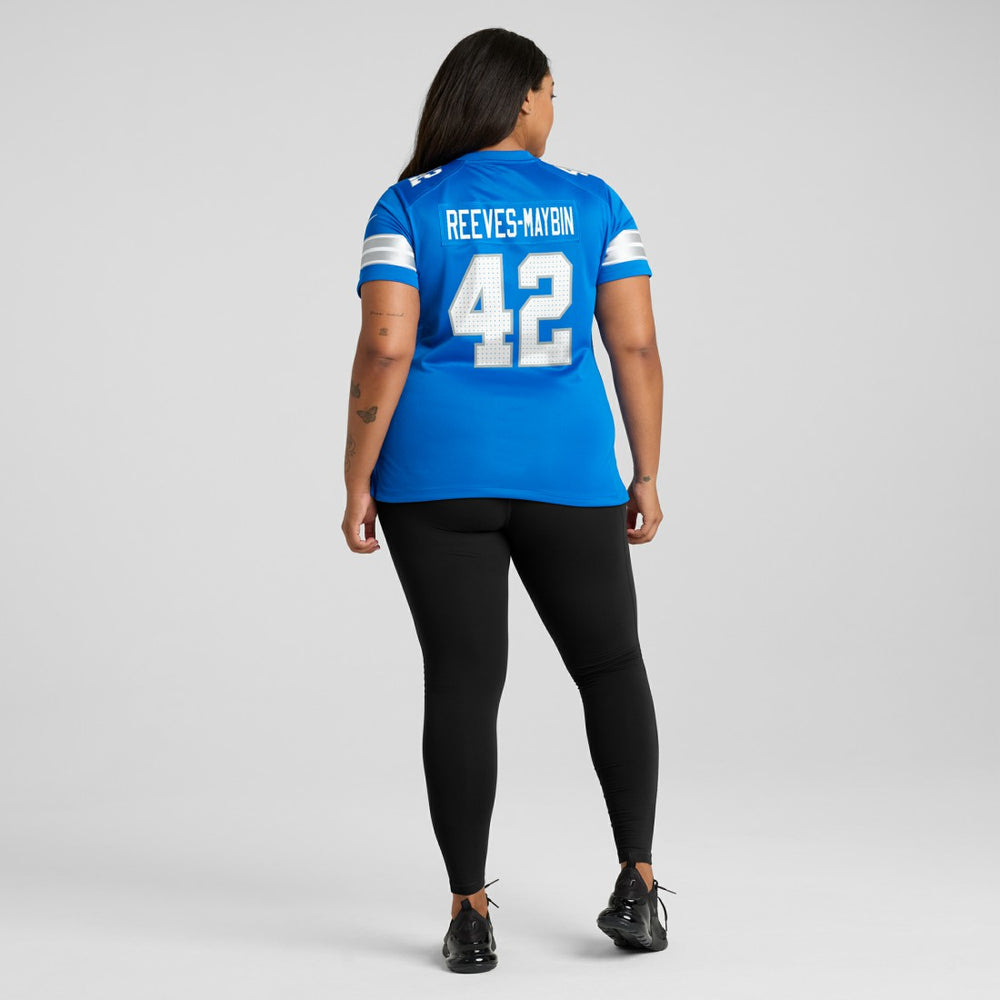 Jalen Reeves-Maybin Detroit Lions Women's Team Game Jersey Blue