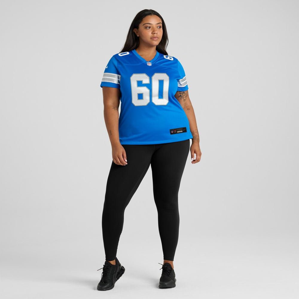Graham Glasgow Detroit Lions Women's Team Game Jersey Blue