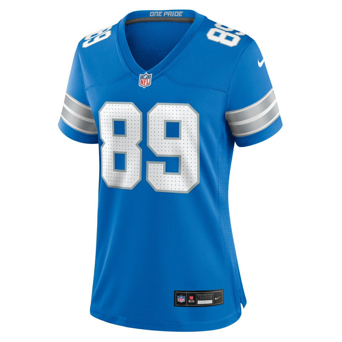 Brock Wright Detroit Lions Women's Team Game Jersey Blue