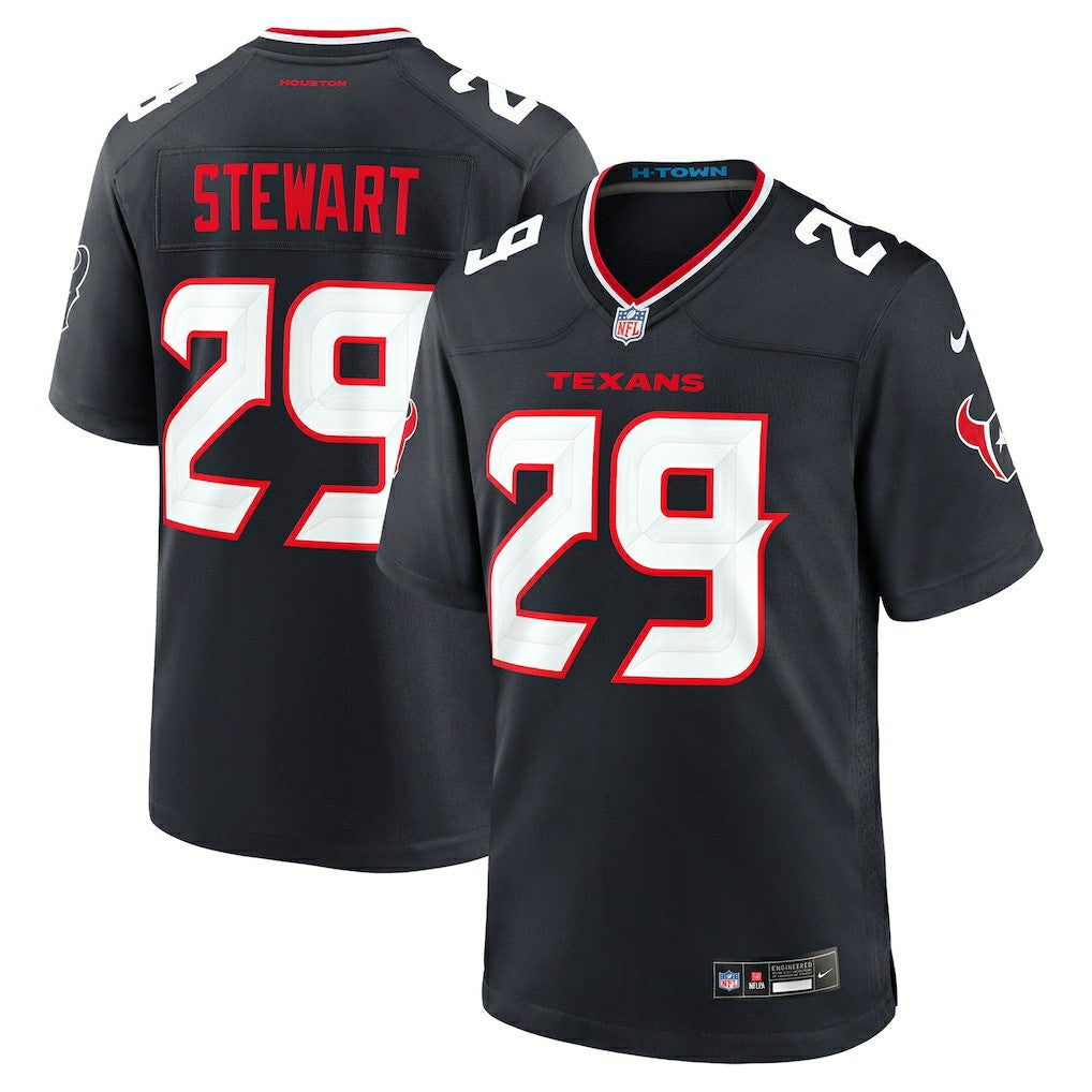 M.J. Stewart Houston Texans Team Game Jersey Navy