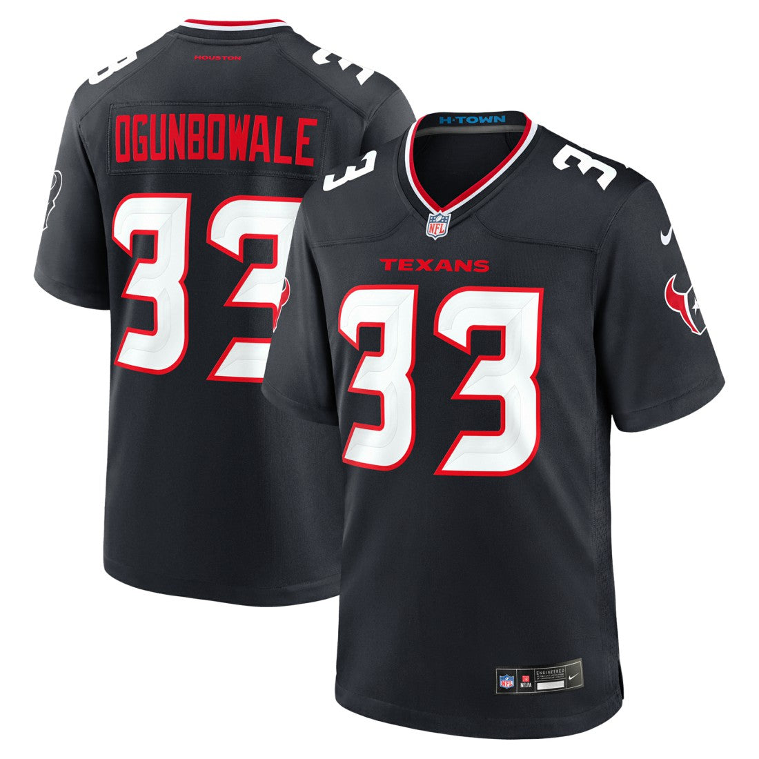 Dare Ogunbowale Houston Texans Team Game Jersey Navy