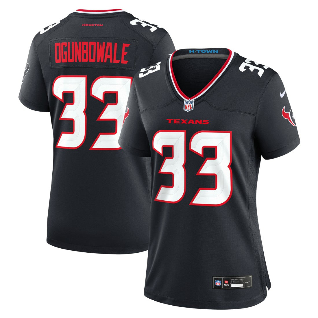 Dare Ogunbowale Houston Texans Women's Team Game Jersey Navy