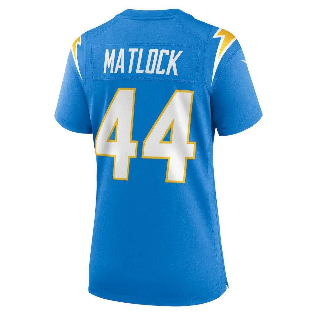 Scott Matlock Los Angeles Chargers Women's Game Jersey Powder Blue