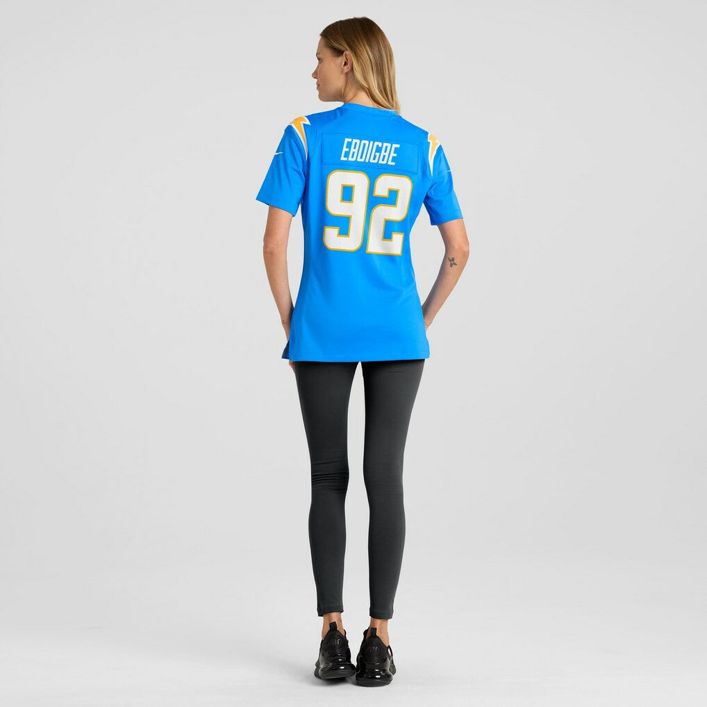 Justin Eboigbe Los Angeles Chargers Women's Game Jersey Powder Blue