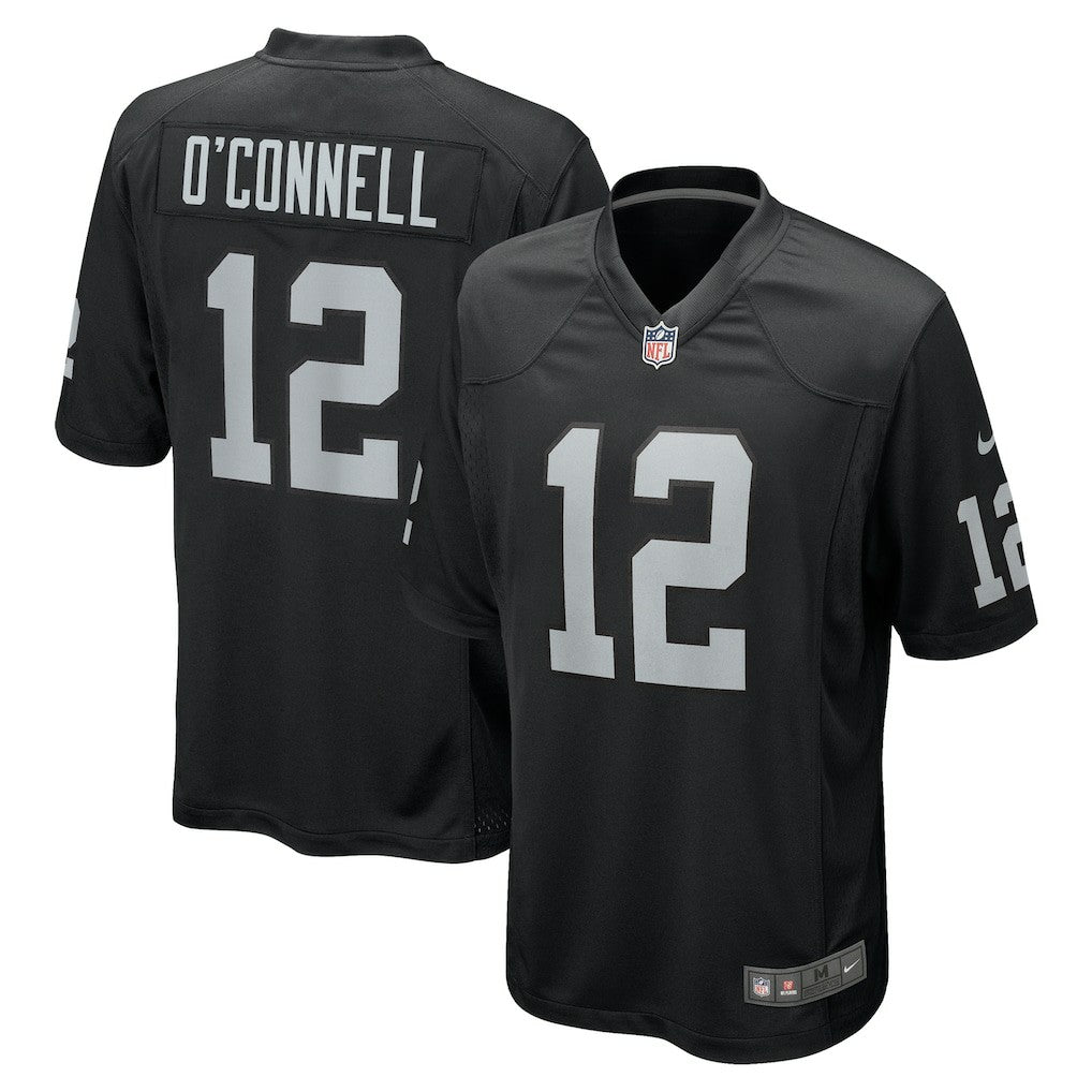 Aidan O'Connell Las Vegas Raiders Team Game Jersey Black