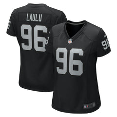 Jonah Laulu Las Vegas Raiders Women's Game Jersey Black