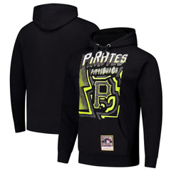 Pittsburgh Pirates Mitchell & Ness Sidewalk Sketch Pullover Hoodie - Black Hoodies