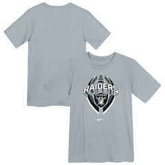 Las Vegas Raiders Preschool Icon Legend Dri-FIT T-Shirt Gray