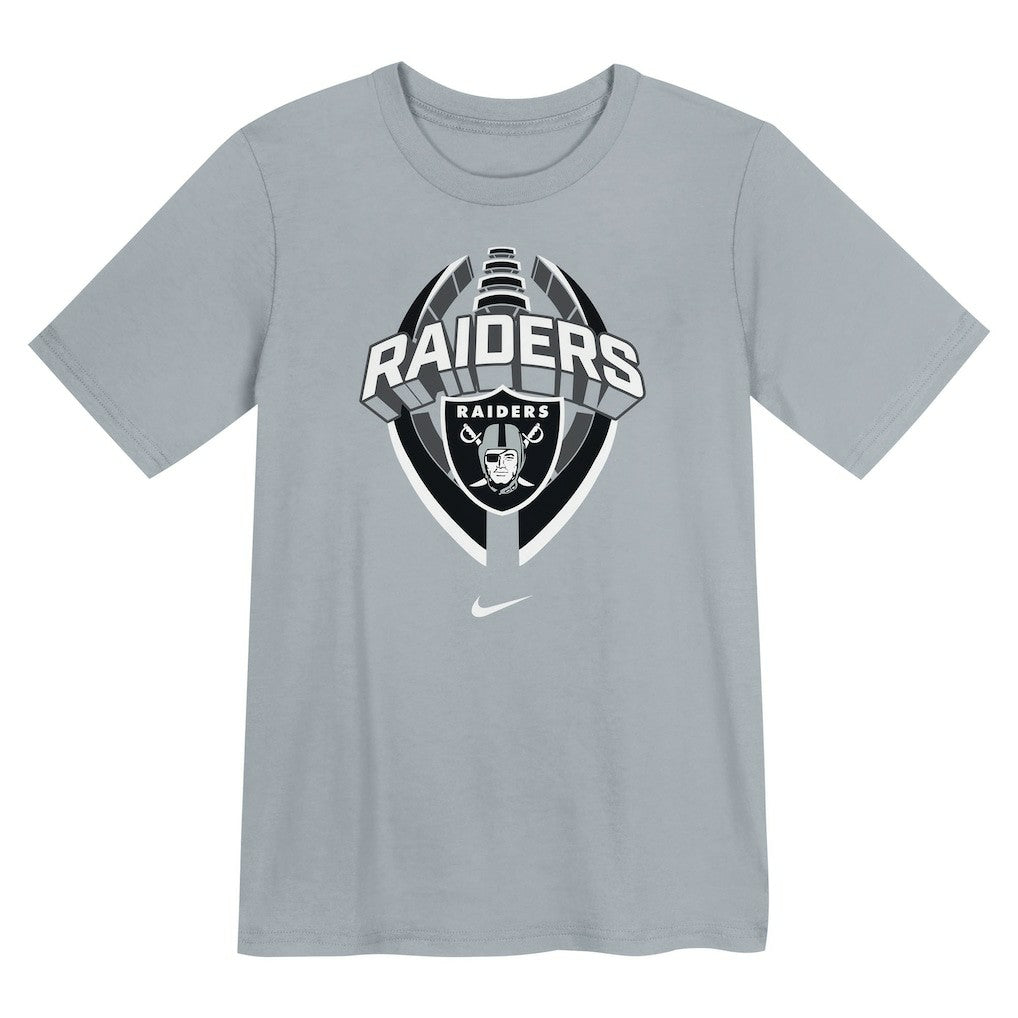 Las Vegas Raiders Preschool Icon Legend Dri-FIT T-Shirt Gray