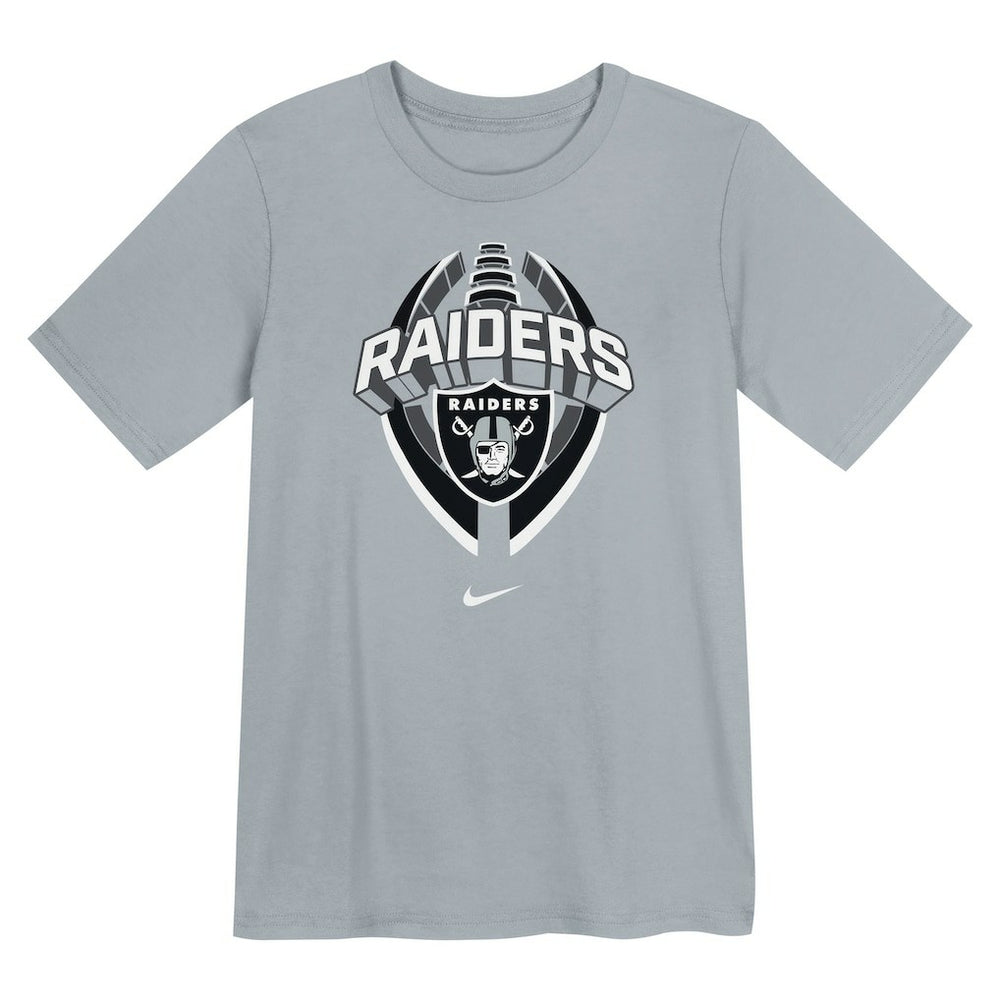 Las Vegas Raiders Preschool Icon Legend Dri-FIT T-Shirt Gray