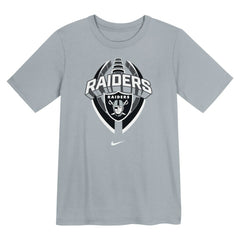 Las Vegas Raiders Preschool Icon Legend Dri-FIT T-Shirt Gray