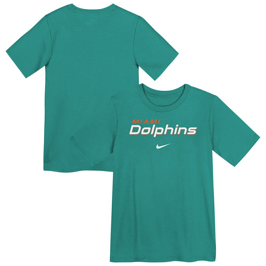 Miami Dolphins Preschool Wordmark T-Shirt Aqua
