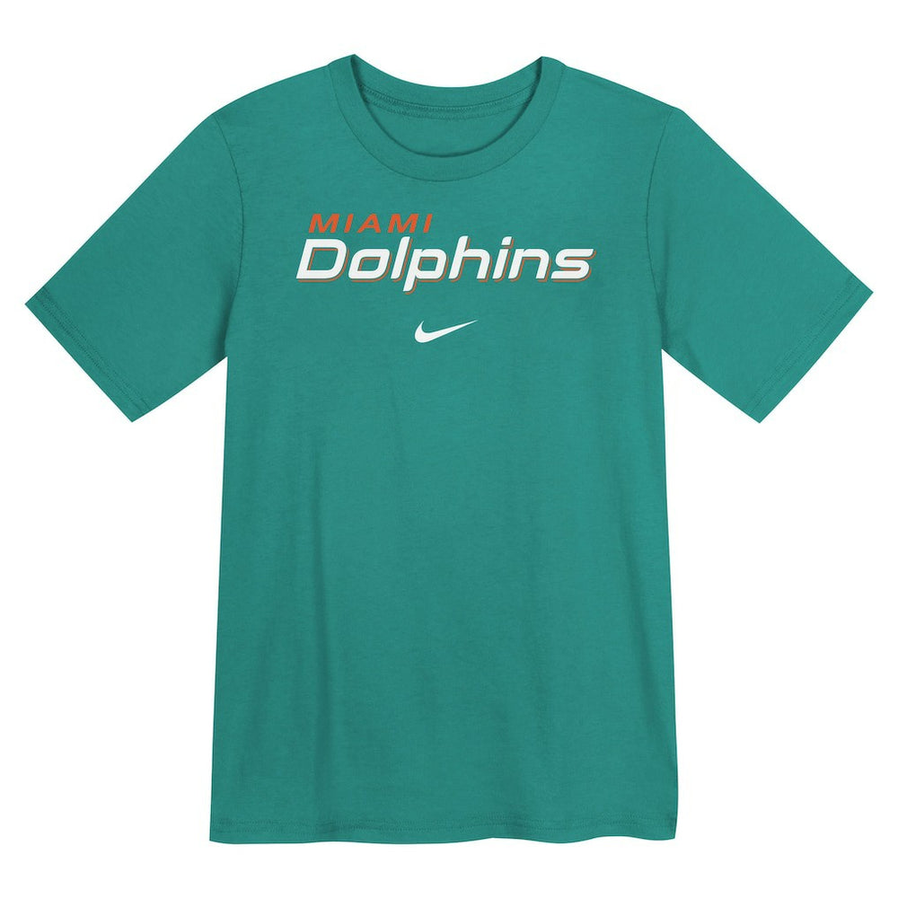 Miami Dolphins Preschool Wordmark T-Shirt Aqua