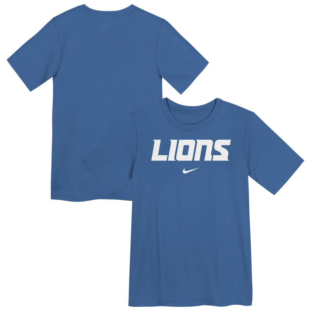 Detroit Lions Preschool Wordmark T-Shirt Blue