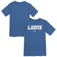 Detroit Lions Preschool Wordmark T-Shirt Blue